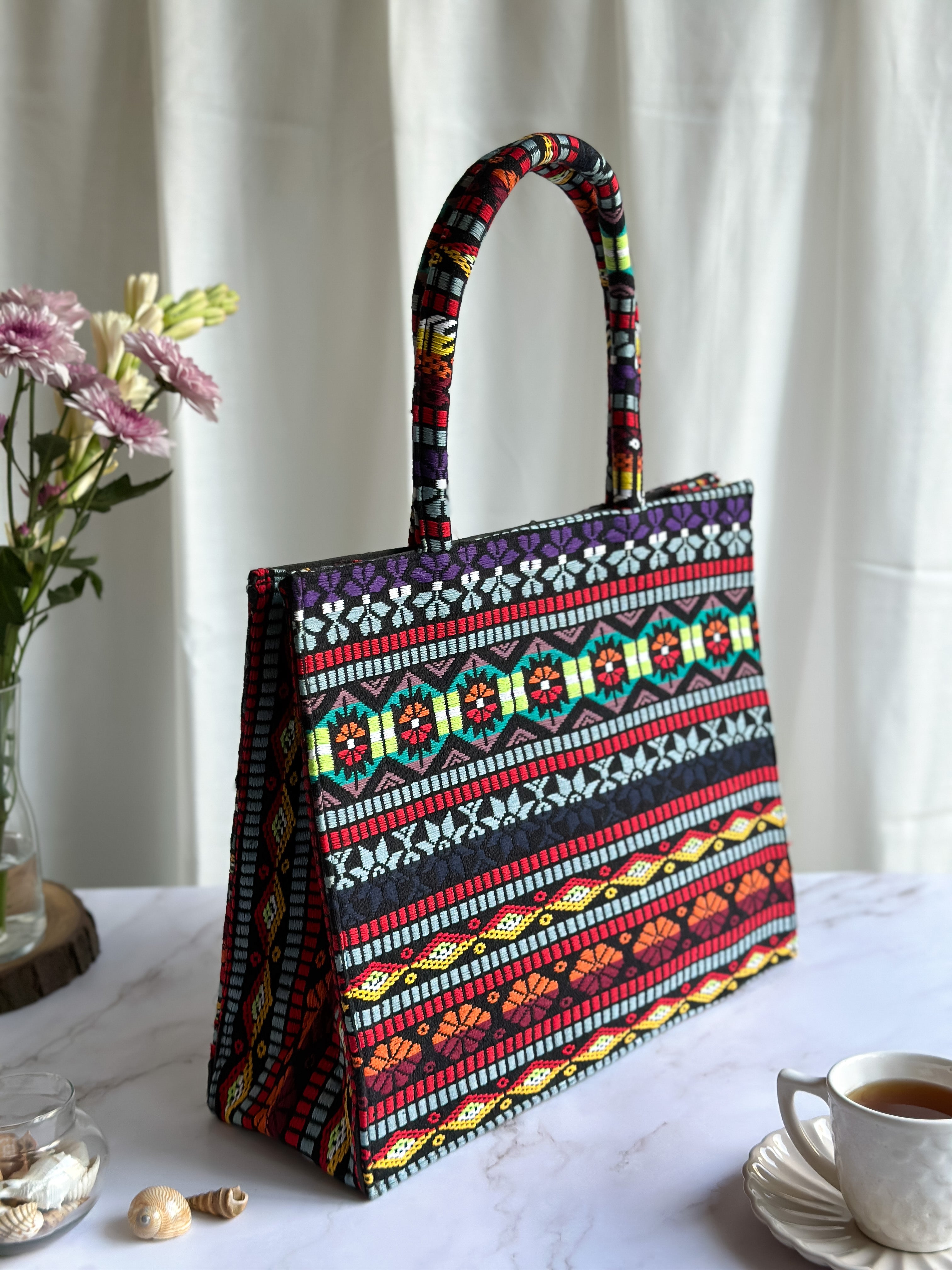 NiceG Hounds tooth Multi Tote