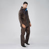 NiceG Men's Protective Raincoats with Adjustable Hood (Brown)