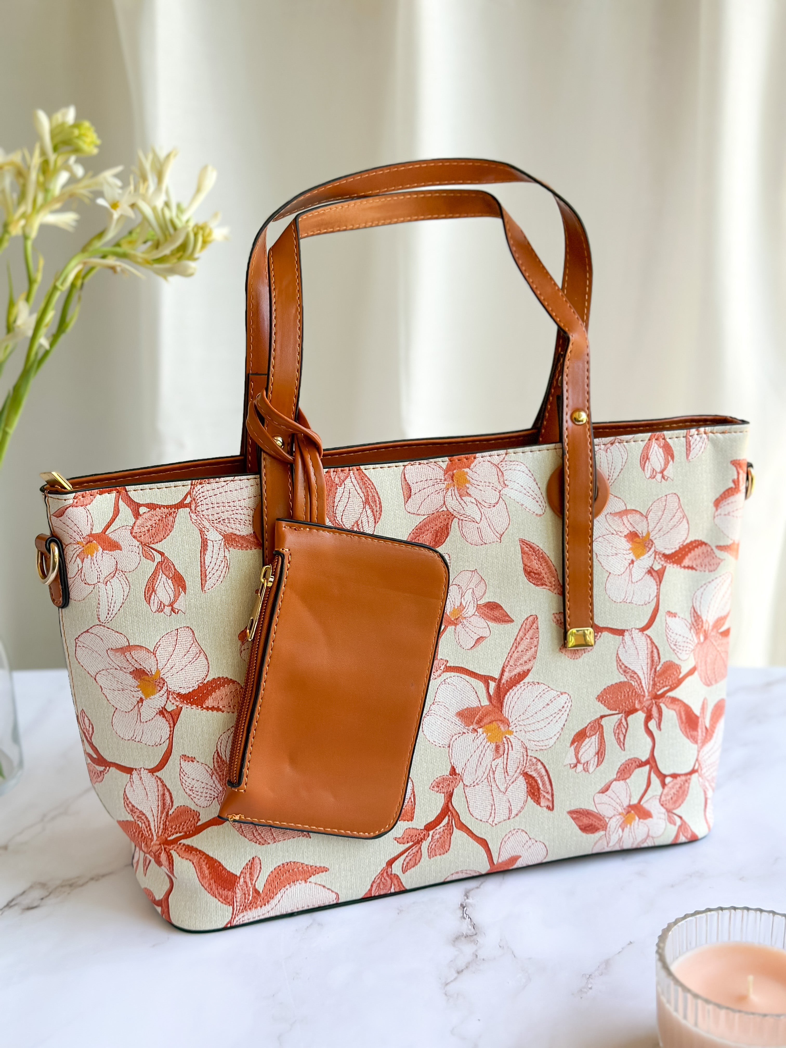 NiceG Birgitta Pinkish Tote Bags For Women & Girls